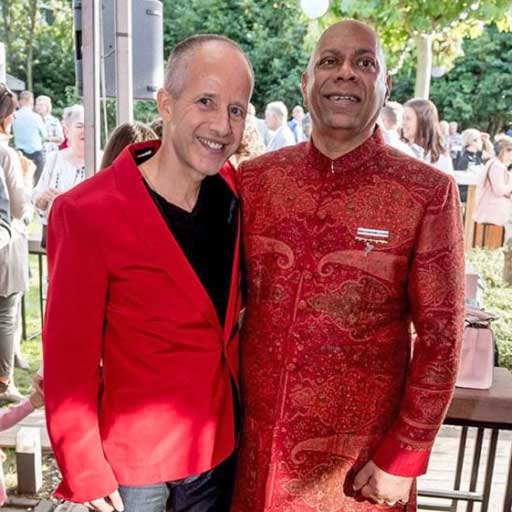 The late geopolitical pundit Vinco David and renowned futurist Adjiedj Bakas.